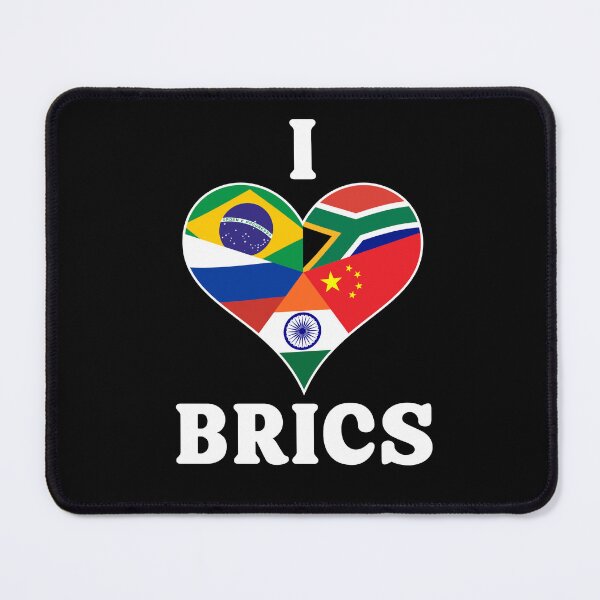 Item preview, I Love Brics Flags Heart - Brazil, Russia, India, China, South Africa designed and sold by venomousvector.