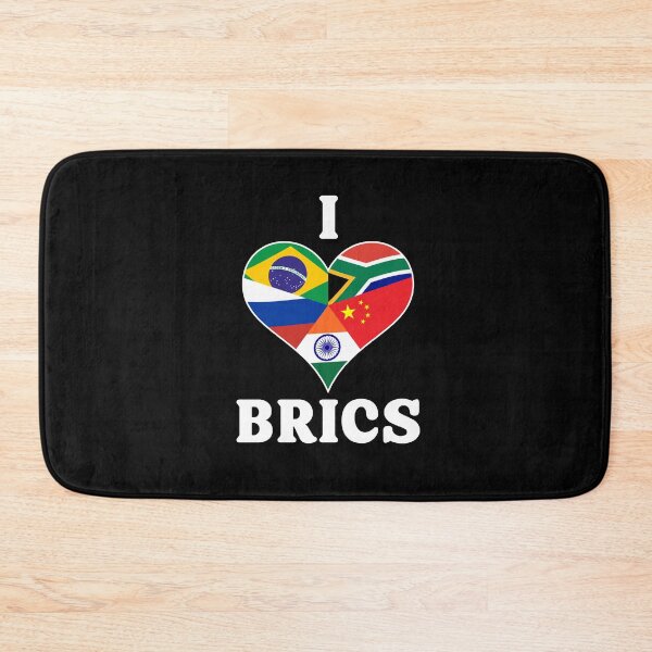 Item preview, I Love Brics Flags Heart - Brazil, Russia, India, China, South Africa designed and sold by venomousvector.
