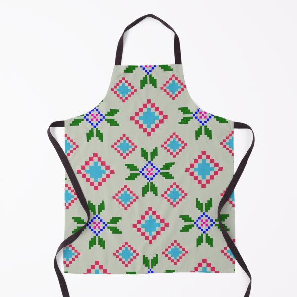 Item preview, pixel fabric picture of flowers designed and sold by lotus2lin.