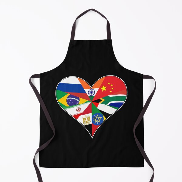 Item preview, BRICS+ Nations Flags Heart - I LOVE BRICS+ designed and sold by venomousvector.