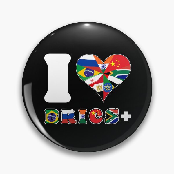 Item preview, I Love BRICS+Flags Heart - Brazil, Russia, India, China, South Africa designed and sold by venomousvector.