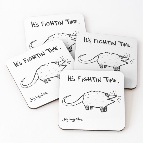 Item preview, It's Fightin Time (outline) designed and sold by Jolly Lady Shark.
