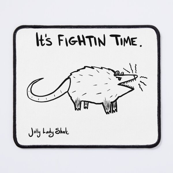 Item preview, It's Fightin Time (outline) designed and sold by Jolly Lady Shark.