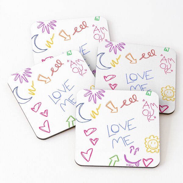 Item preview, Love Me - Playful Heart Doodles designed and sold by KAPPAERREVI.