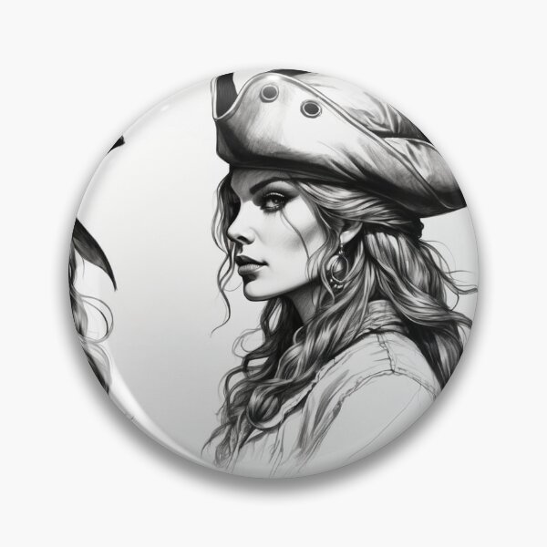 Item preview, Pirate Queen's Profiles - Monochrome Study designed and sold by photoparadise22.