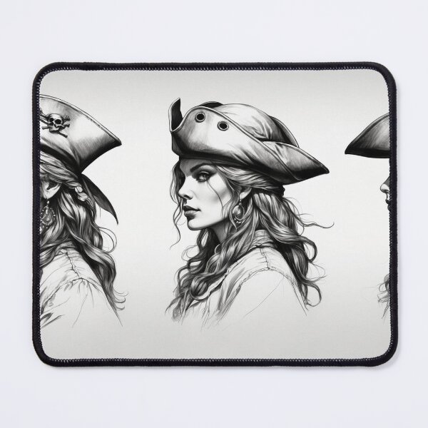 Item preview, Pirate Queen's Profiles - Monochrome Study designed and sold by photoparadise22.