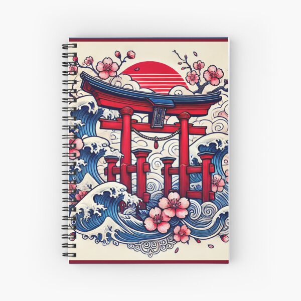 Item preview, Les vagues de la porte Torii designed and sold by Whimsy & Wonder Prints.