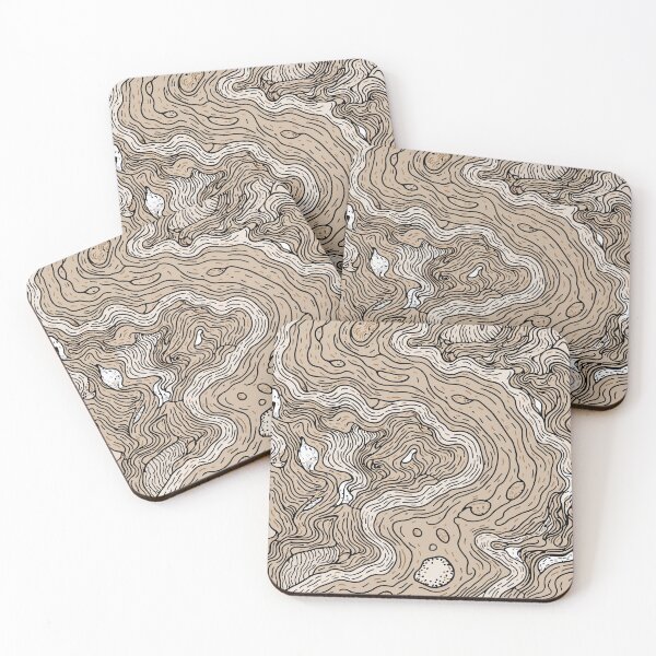 Item preview, Beige and White Abstract Swirl Pattern designed and sold by Pretty on Repeat.
