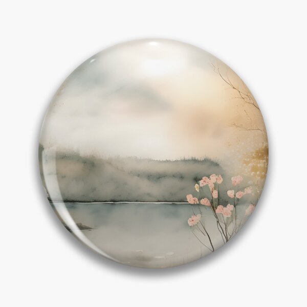 Item preview, Forest Lake in Spring Landscape Watercolor Painting | Watercolor Landscape | Watercolor Art | Watercolor Scenery designed and sold by UnhingedBird.