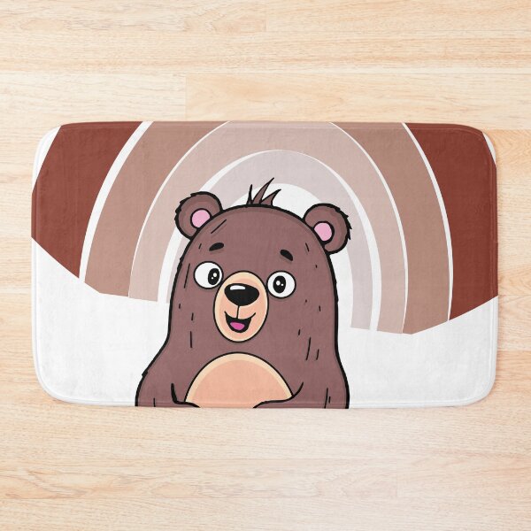 Item preview, lovely brown bear with rainbow designed and sold by Esinald.