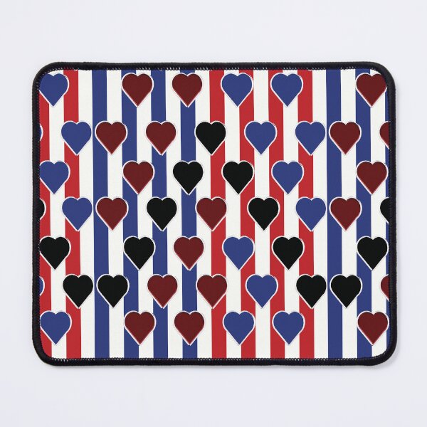 Item preview, Red Valentine Heart-blue-black-red  pattern 22 designed and sold by StudioViArt.