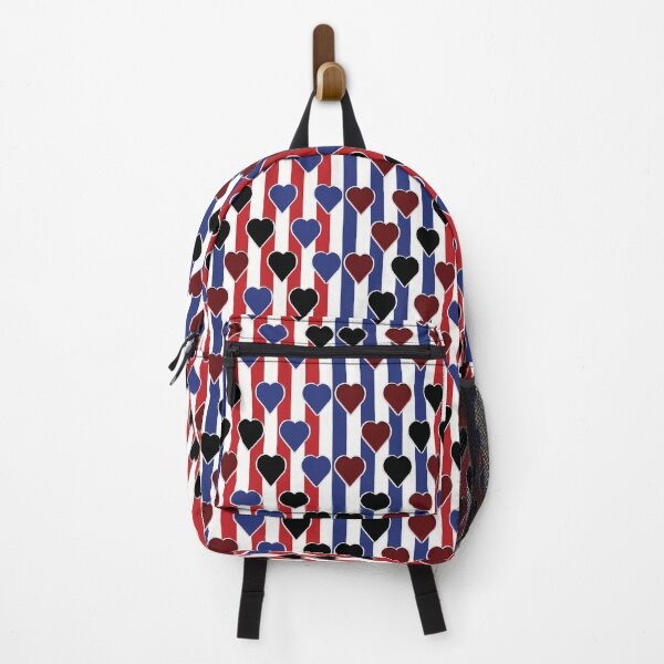 Item preview, Red Valentine Heart-blue-black-red  pattern 22 designed and sold by StudioViArt.