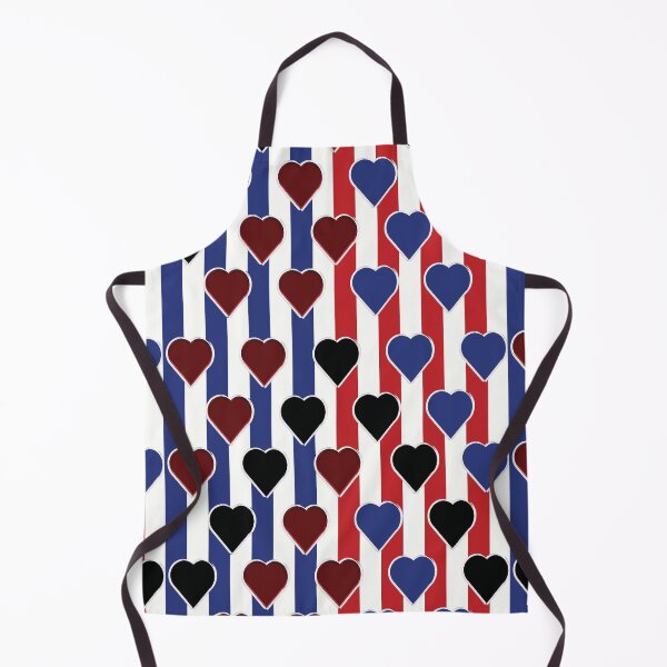 Item preview, Red Valentine Heart-blue-black-red  pattern 22 designed and sold by StudioViArt.