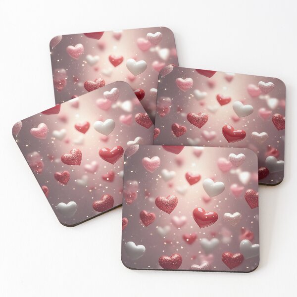 Item preview, Dreamy Hearts: A Romantic Blur designed and sold by Uniqo Artz.