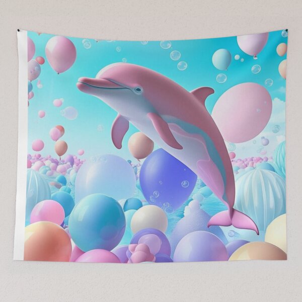 Item preview, Dolphin in a sea of balloons designed and sold by PeggyMacStudio.