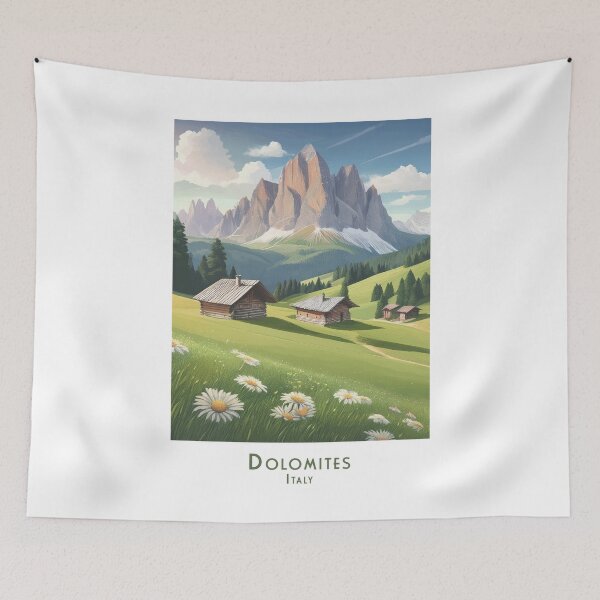 Item preview, Alpine Magic: Vintage Retro Minimal Dolomites in Italy designed and sold by pod24.