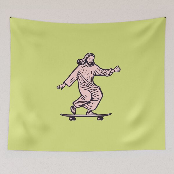 Item preview, Jesus Christ skating on the skateboard designed and sold by TheHellSong.