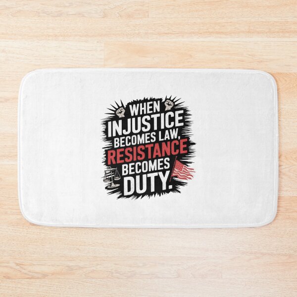 Item preview, when injustice becomes law resistance becomes duty designed and sold by Mateusz Majcherek.