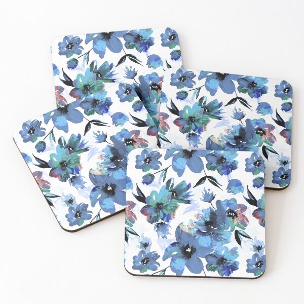Item preview, Blue Water Color Flower  designed and sold by NaomiAuDesigns.