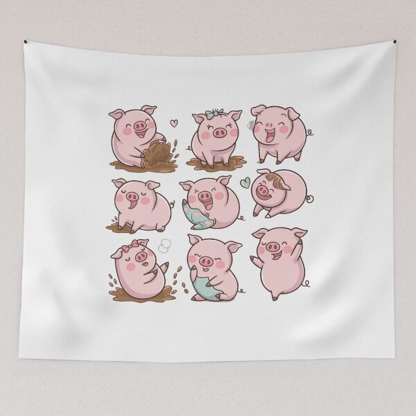 Item preview, cute pigs designed and sold by Mateusz Majcherek.