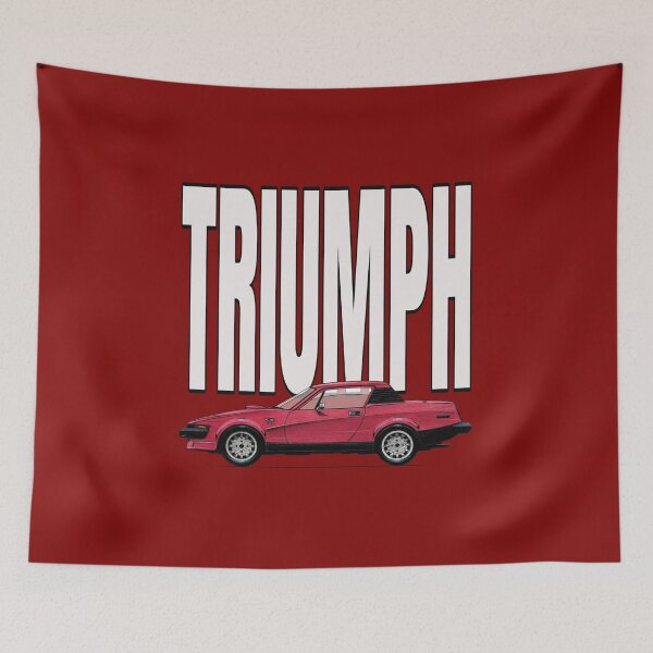 Item preview, Geo3Doodles Red Triumph TR7 Doodle designed and sold by Geo3doodles.