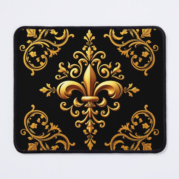 Item preview, Fleur-de-lis ornament Black and Gold designed and sold by svarupa.