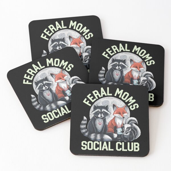 Item preview, Feral Moms Social Club - It's the perfect gift for exhausted yet fearless moms who embrace the chaos of motherhood with humor. designed and sold by ZyziowskyArt.