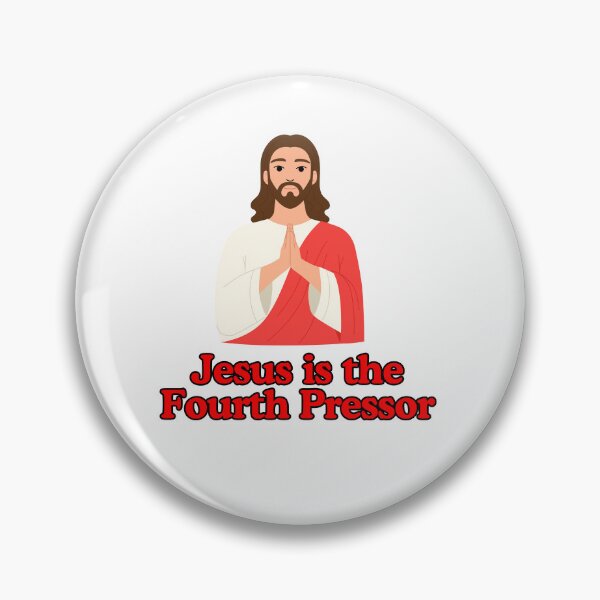 Item preview, Jesus is the Fourth Pressor | Nurse Medical Die Cut Vinyl Sticker designed and sold by Fresh Clothes.