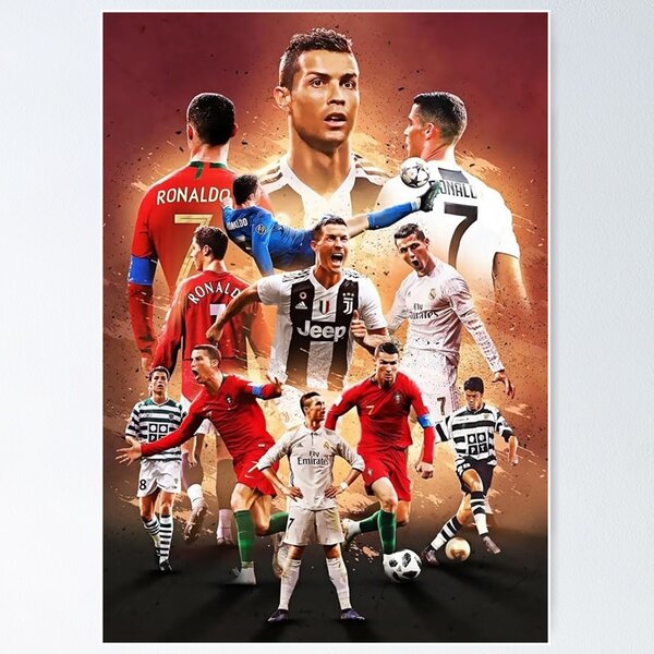 Item preview, Ronaldo CR7 Legendary Moments Poster Photo Sports Football Poster poster designed and sold by signsndesigns.