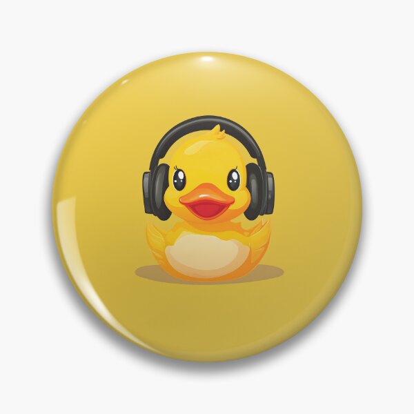 Item preview, rubber duck with headphones designed and sold by DerSenat.