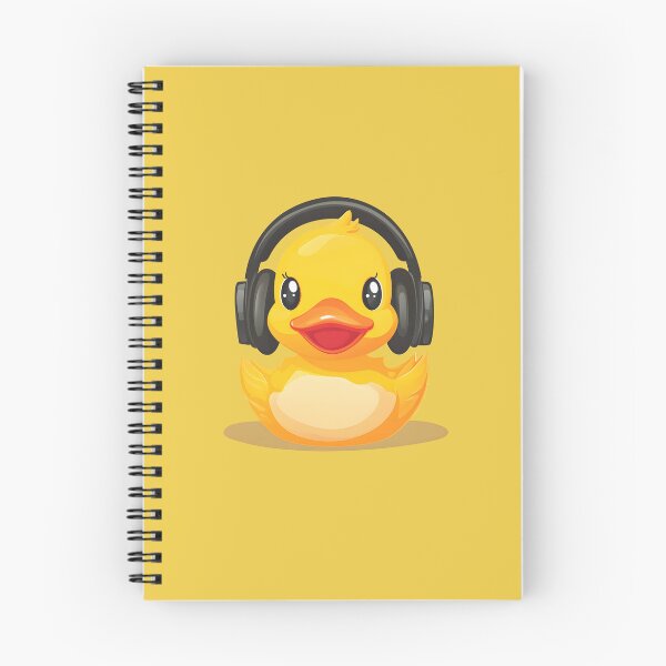 Item preview, rubber duck with headphones designed and sold by DerSenat.