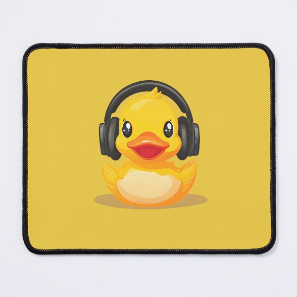Item preview, rubber duck with headphones designed and sold by DerSenat.