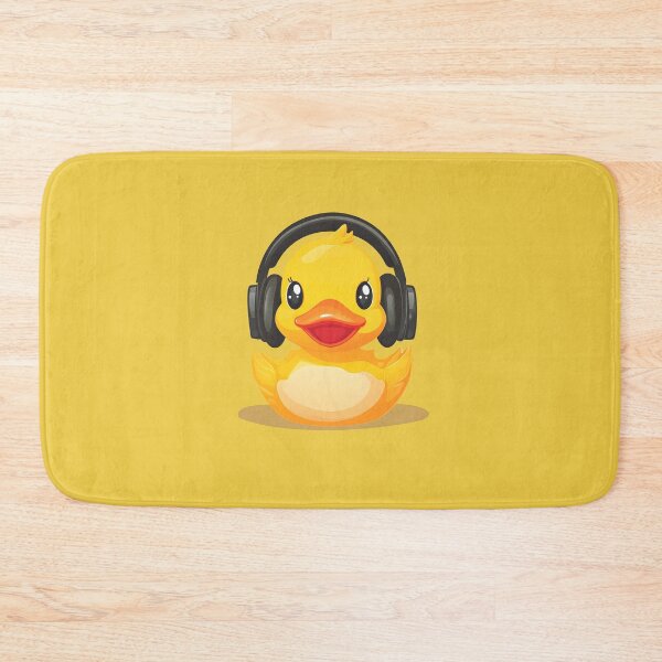 Item preview, rubber duck with headphones designed and sold by DerSenat.