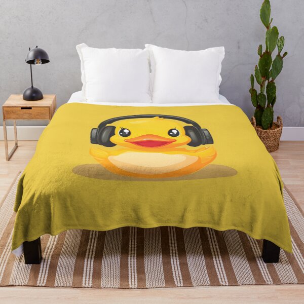 Item preview, rubber duck with headphones designed and sold by DerSenat.