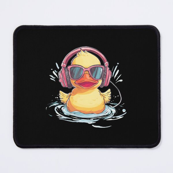 Item preview, rubber duck with headphones designed and sold by DerSenat.