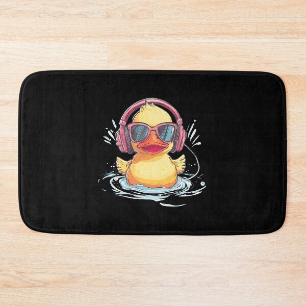 Item preview, rubber duck with headphones designed and sold by DerSenat.