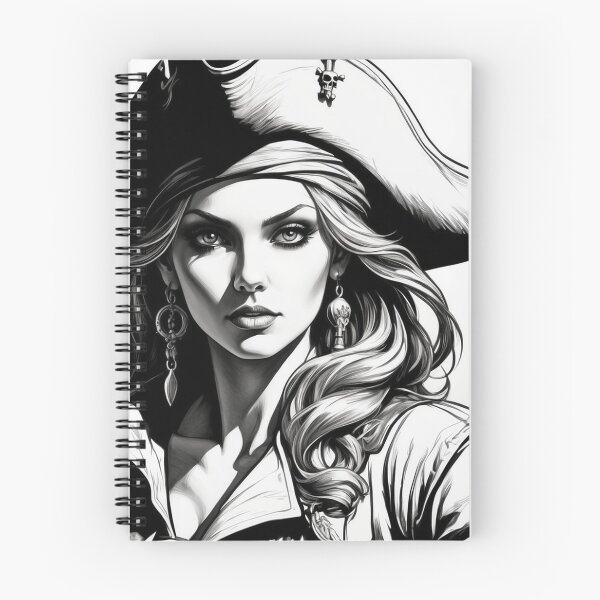 Item preview, Regal Pirate Captain - Monochrome Portrait designed and sold by photoparadise22.