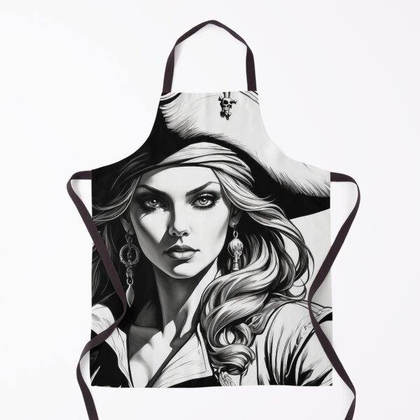 Item preview, Regal Pirate Captain - Monochrome Portrait designed and sold by photoparadise22.