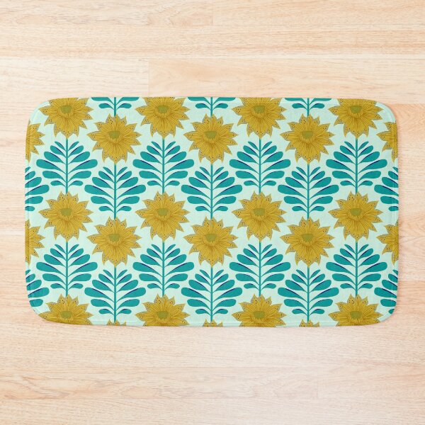 Item preview, Retro Vintage Fantasy Flowers in Yellow and Green designed and sold by colorofmagic.
