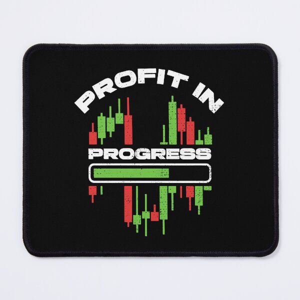 Item preview, Profit In Progress Crypto Trader - Cryptocurrency Trading Lover designed and sold by venomousvector.