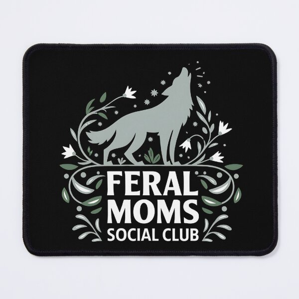 Item preview, Feral Moms Social Club - It's the perfect gift for exhausted yet fearless moms who embrace the chaos of motherhood with humor. designed and sold by ZyziowskyArt.