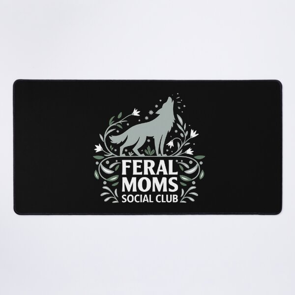 Item preview, Feral Moms Social Club - It's the perfect gift for exhausted yet fearless moms who embrace the chaos of motherhood with humor. designed and sold by ZyziowskyArt.