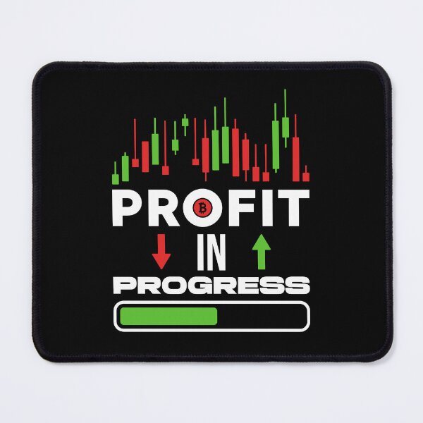 Item preview, Profit In Progress Crypto Trader - Cryptocurrency Trading Lover BTC GEEK designed and sold by venomousvector.
