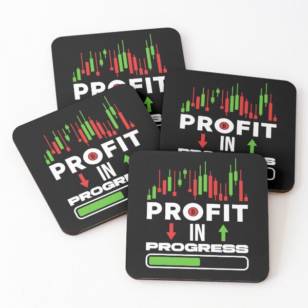 Item preview, Profit In Progress Crypto Trader - Cryptocurrency Trading Lover BTC GEEK designed and sold by venomousvector.