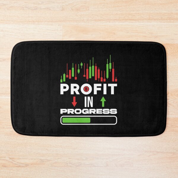 Item preview, Profit In Progress Crypto Trader - Cryptocurrency Trading Lover BTC GEEK designed and sold by venomousvector.