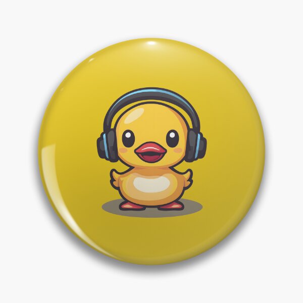 Item preview, rubber duck with headphones designed and sold by DerSenat.