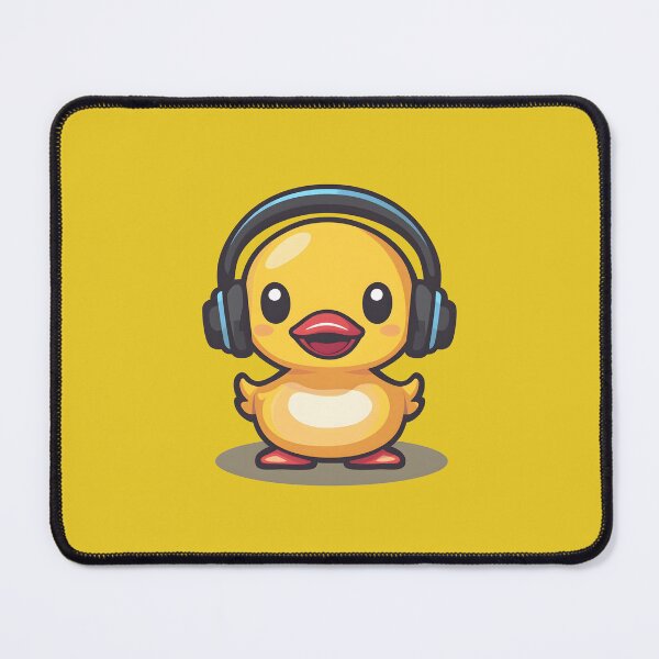 Item preview, rubber duck with headphones designed and sold by DerSenat.