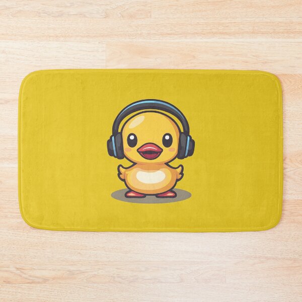 Item preview, rubber duck with headphones designed and sold by DerSenat.