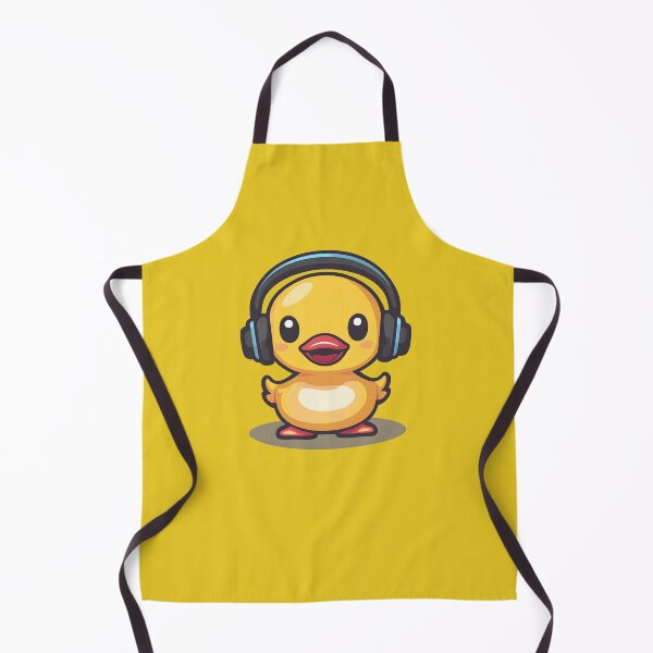 Item preview, rubber duck with headphones designed and sold by DerSenat.