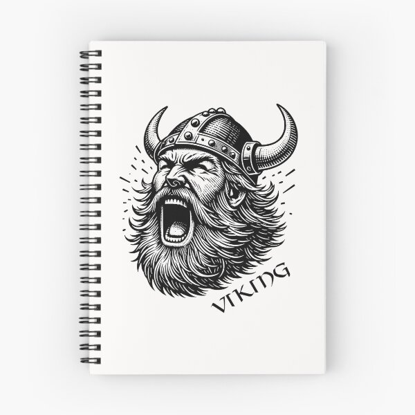 Artikelvorschau, Wikingerhelm mit Bartillustration - Nordische Mythologie Kunstdruck entworfen und verkauft von Psycho-Crazy.